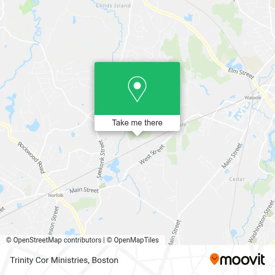 Trinity Cor Ministries map