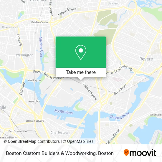 Boston Custom Builders & Woodworking map