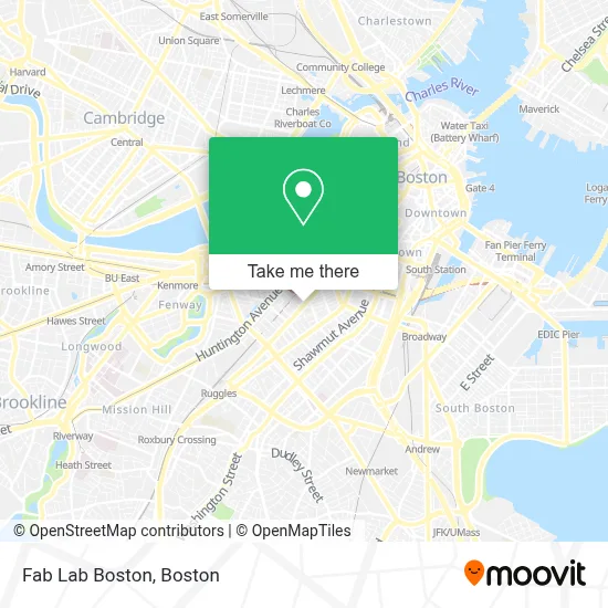 Fab Lab Boston map