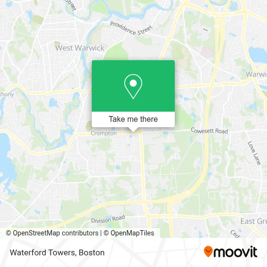 Waterford Towers map
