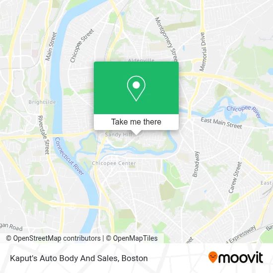 Kaput's Auto Body And Sales map