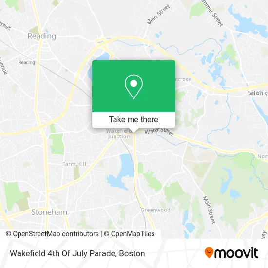 Wakefield 4th Of July Parade map