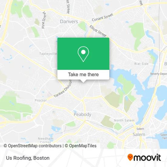 Us Roofing map