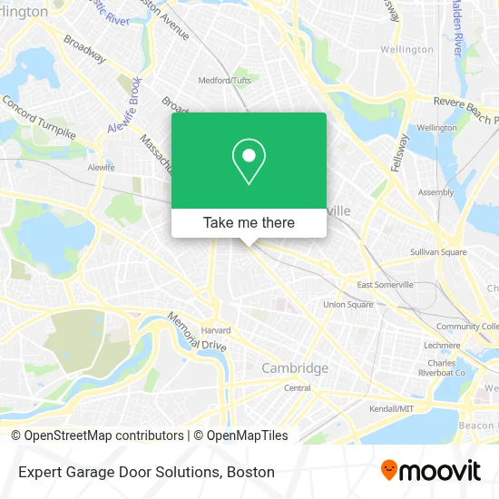 Expert Garage Door Solutions map