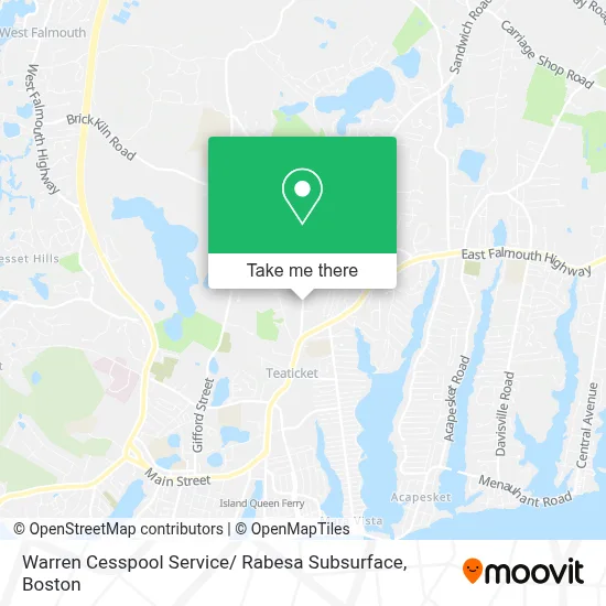 Warren Cesspool Service/ Rabesa Subsurface map
