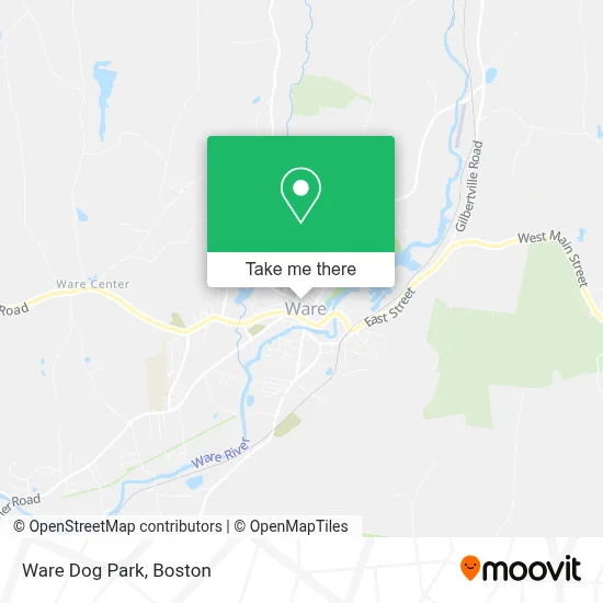 Ware Dog Park map