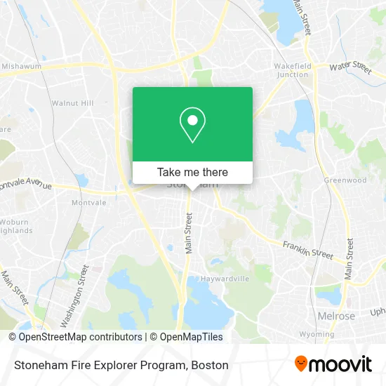 Stoneham Fire Explorer Program map