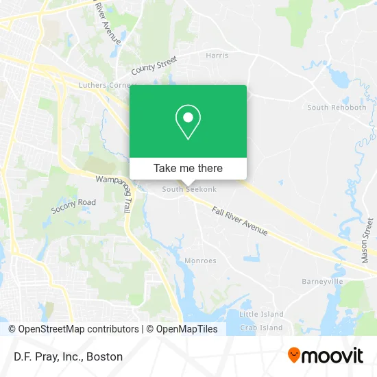 D.F. Pray, Inc. map