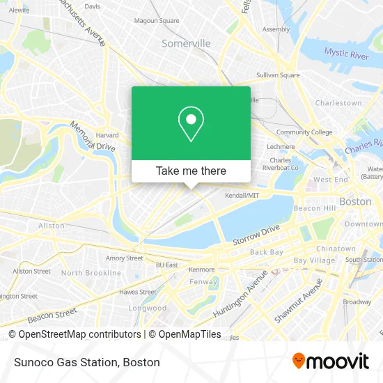 Sunoco Gas Station map