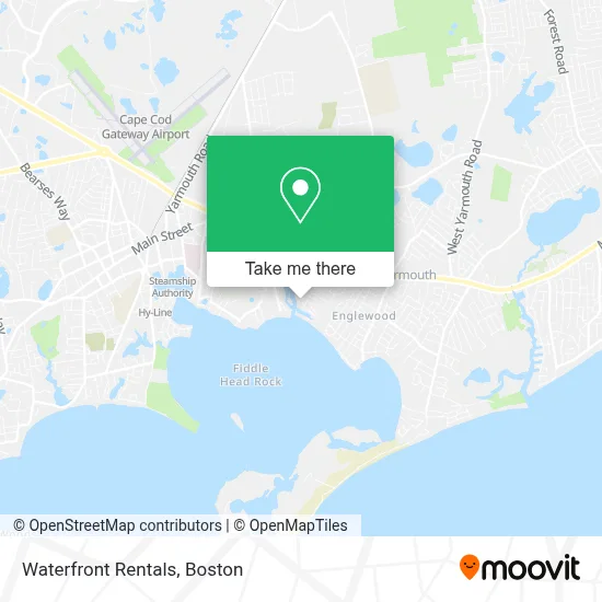Waterfront Rentals map