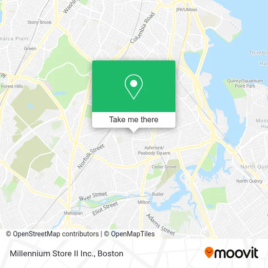 Millennium Store II Inc. map