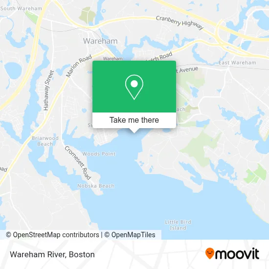 Wareham River map