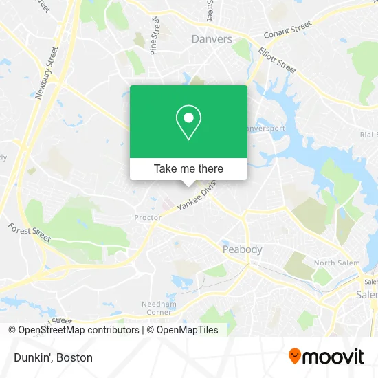 Dunkin' map