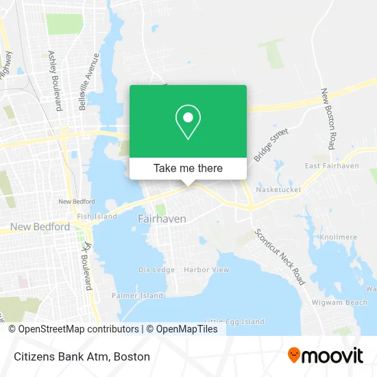 Citizens Bank Atm map