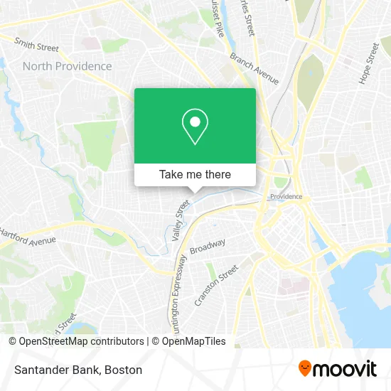 Santander Bank map