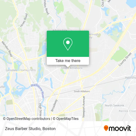 Zeus Barber Studio map