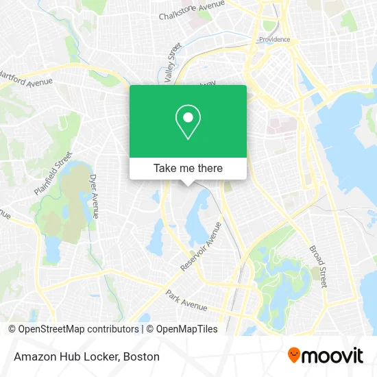 Amazon Hub Locker map
