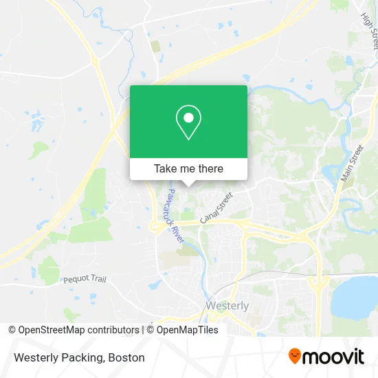 Westerly Packing map