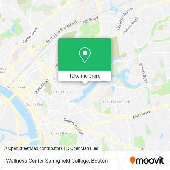 Wellness Center Springfield College map