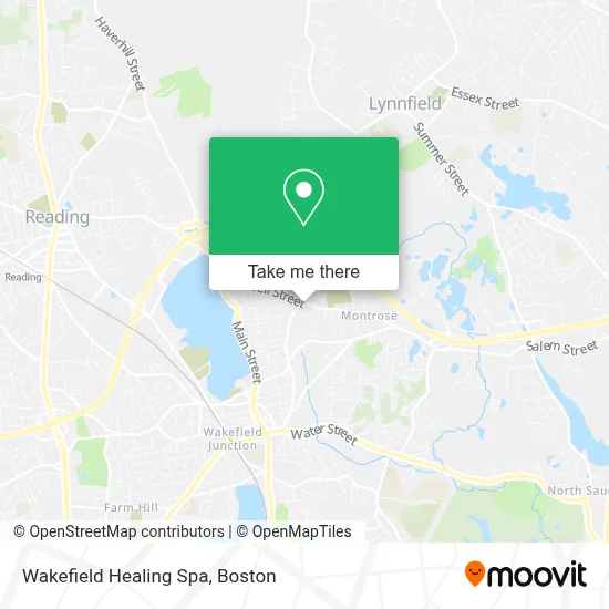 Wakefield Healing Spa map