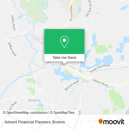 Advent Financial Planners map