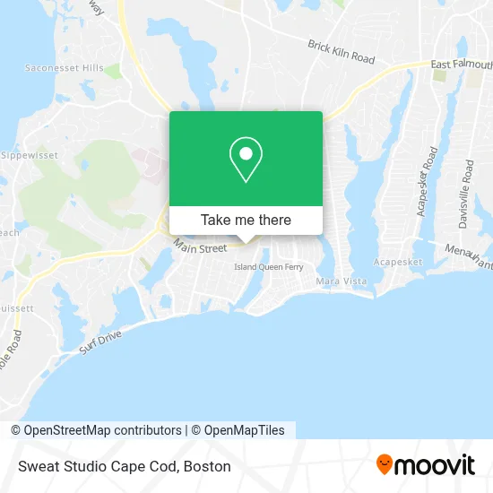 Sweat Studio Cape Cod map