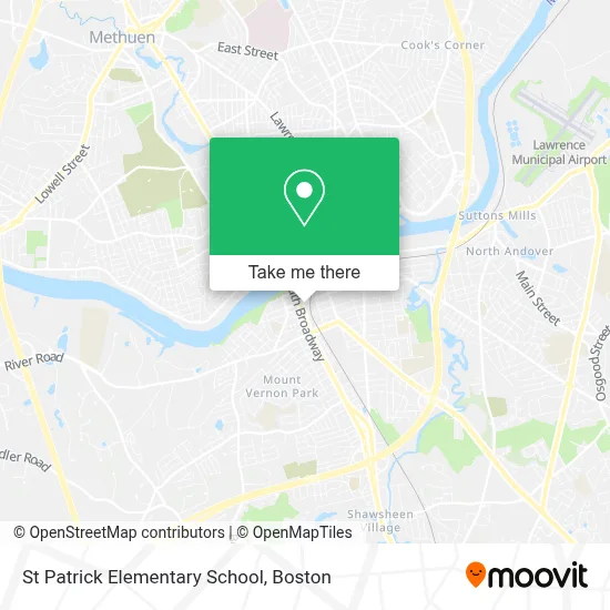 St Patrick Elementary School map