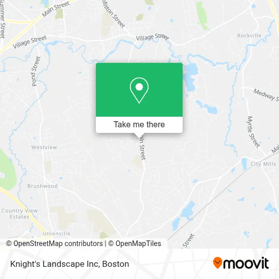 Knight's Landscape Inc map