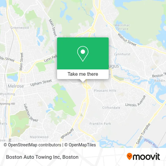 Boston Auto Towing Inc map