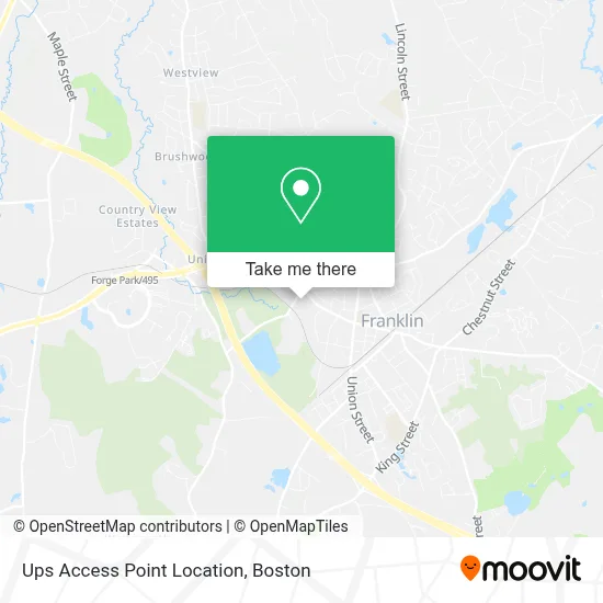 Ups Access Point Location map