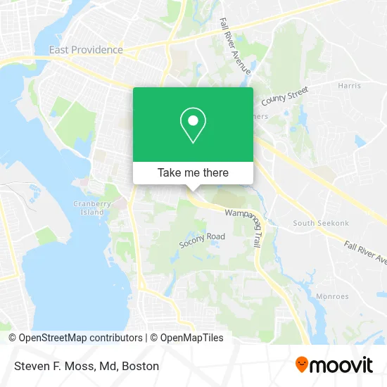 Steven F. Moss, Md map