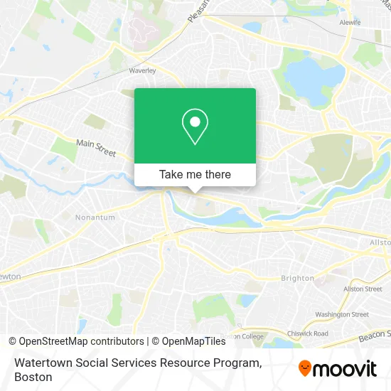 Watertown Social Services Resource Program map