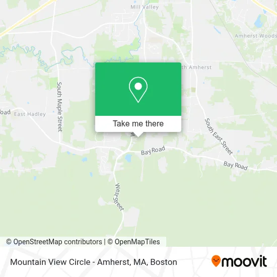 Mountain View Circle - Amherst, MA map