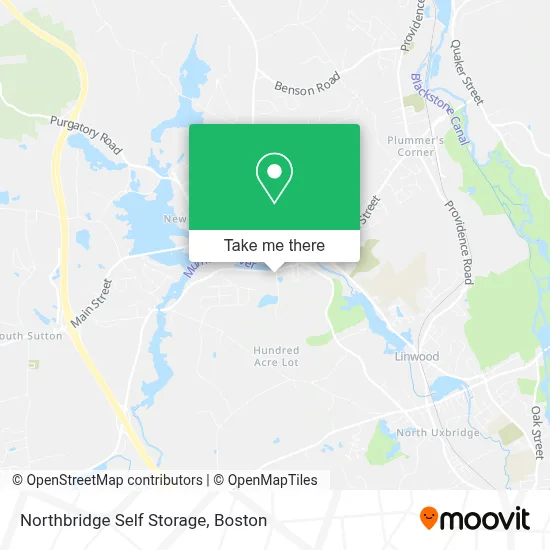 Northbridge Self Storage map