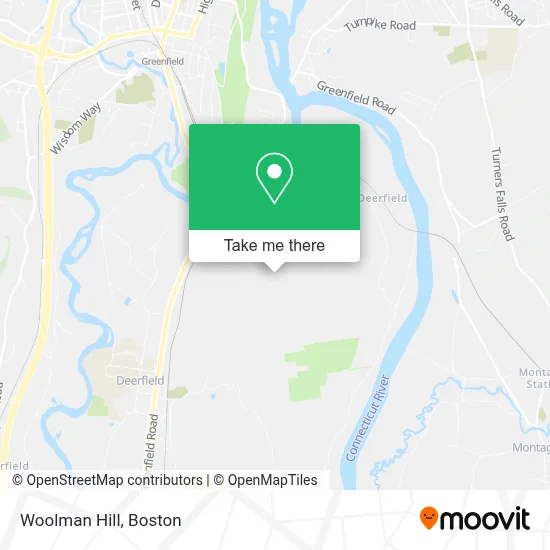 Woolman Hill map