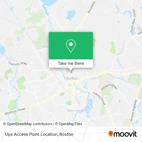 Ups Access Point Location map