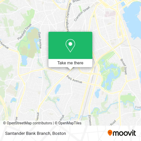 Santander Bank Branch map