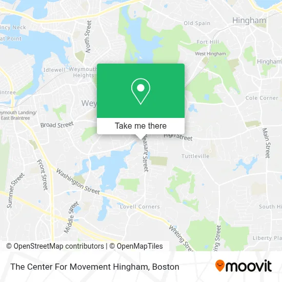The Center For Movement Hingham map