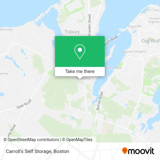 Carroll's Self Storage map