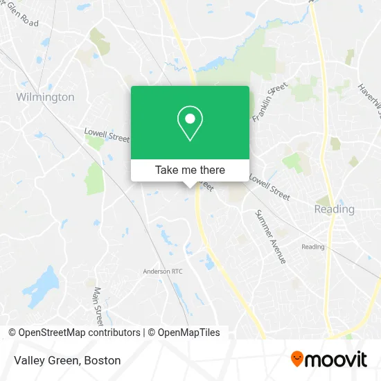Valley Green map