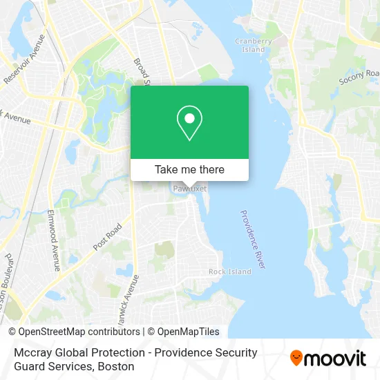Mccray Global Protection - Providence Security Guard Services map