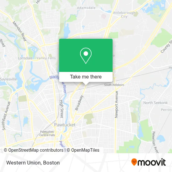 Western Union map
