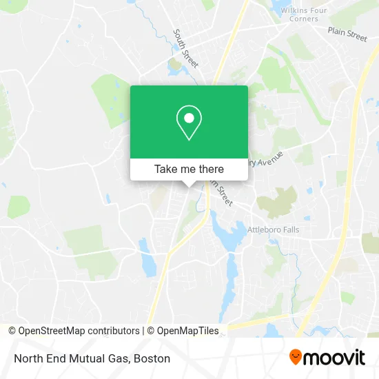 North End Mutual Gas map
