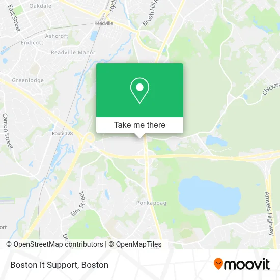 Boston It Support map