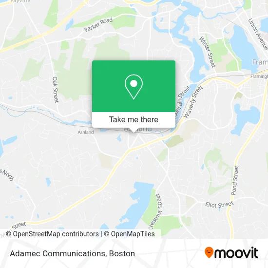 Adamec Communications map