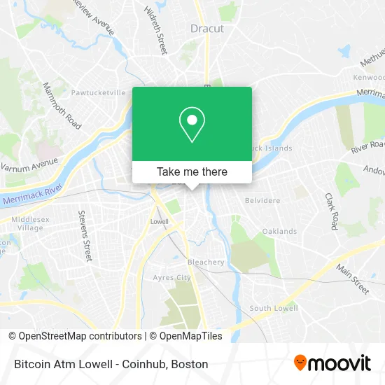 Bitcoin Atm Lowell - Coinhub map