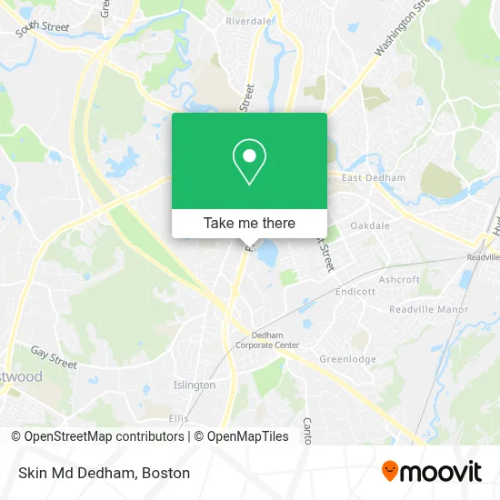 Skin Md Dedham map
