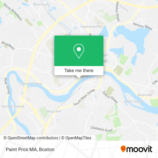 Paint Pros MA map