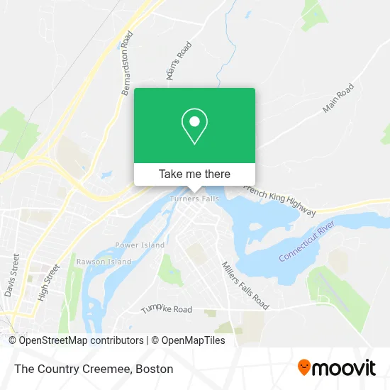 The Country Creemee map