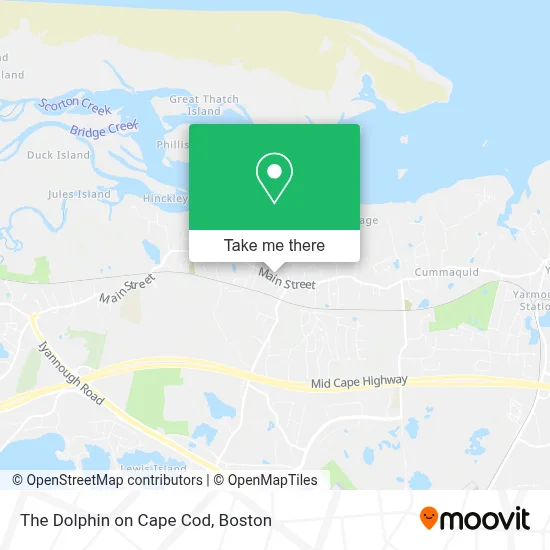 The Dolphin on Cape Cod map